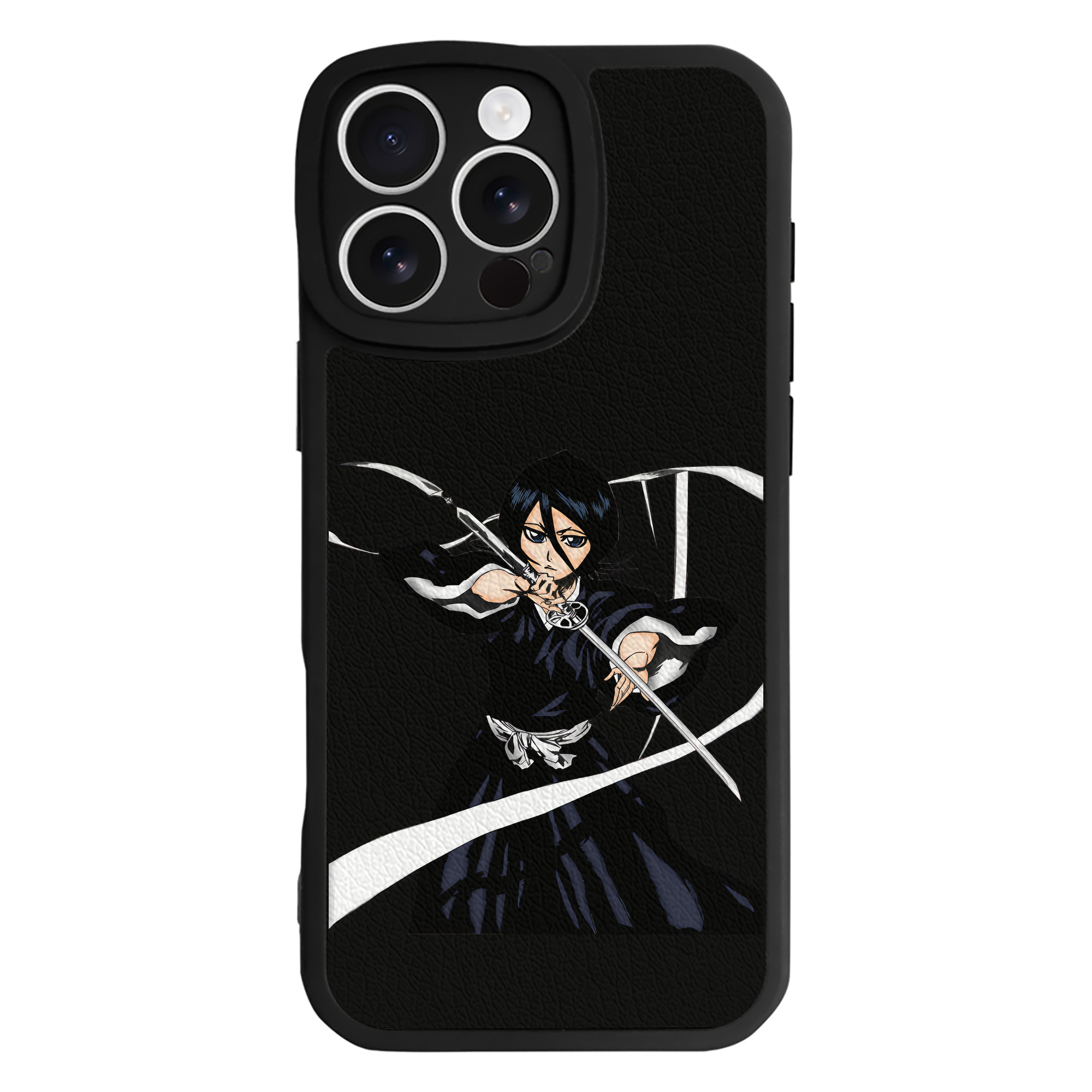 （画像用） ブリーチ 朽木ルキア BLEACH Kuchiki Rukia 【iPhone 16シリーズ対応】シリコンスマホケース（レザー調） 材質：シリコン